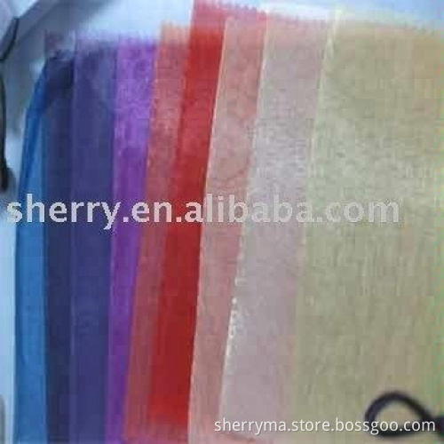 First-rate moisture absorption plain organza fabric